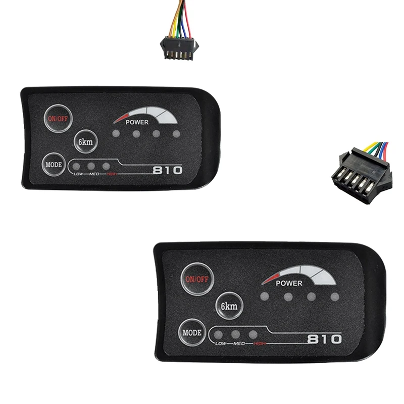 

Цифровой измеритель яркости для электровелосипеда S810, 36 В, IP65, UART