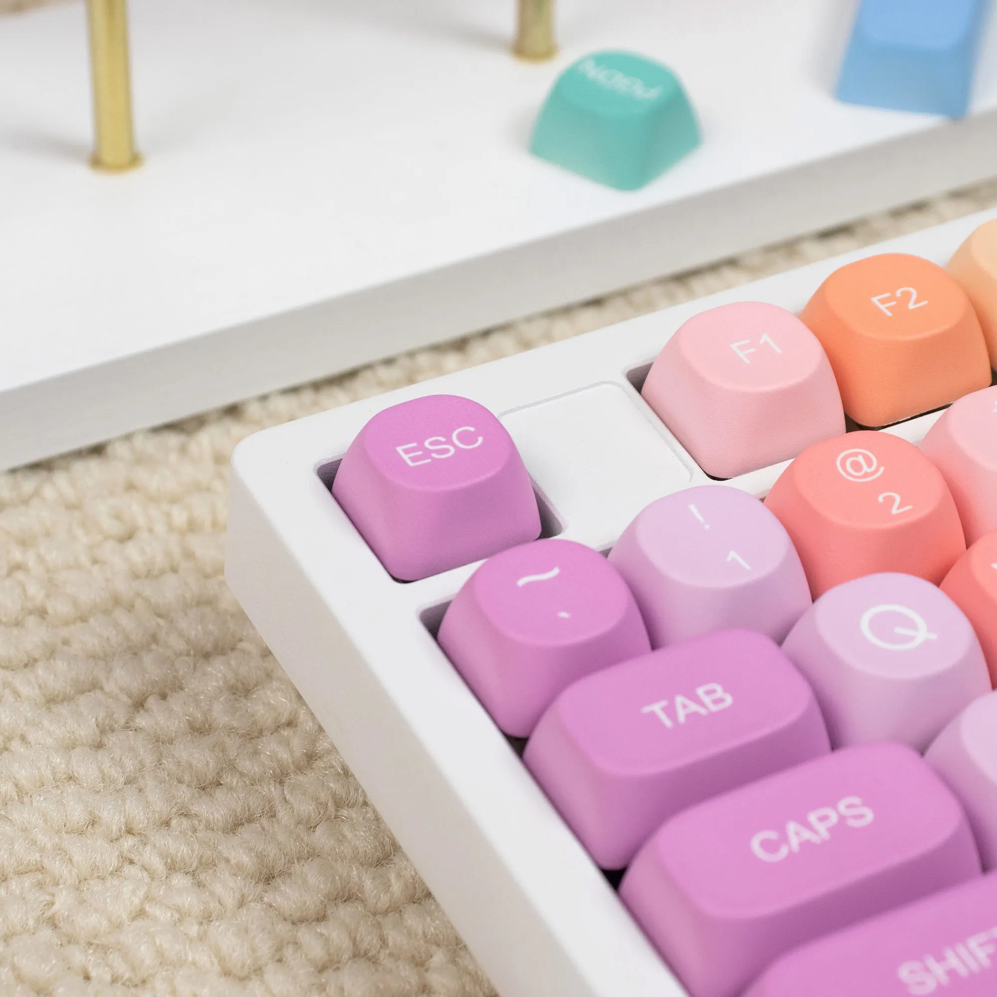 Keycaps Pbt 143 Tasti - Set Sublimazione Profilo MOA Per Tastiere