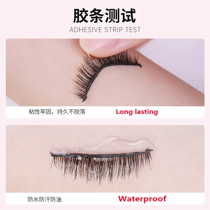 40Pcs/Box Reusable Self-Adhesive Glue-Free Eyelash Glue Strip No Glue Hypoallergenic False Eyelashes Extension Tape Makeup Tools 4