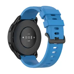 Enhanced Silicone Sports Watchband - 22mm Universal Strap for MI watch sport (Deep blue)