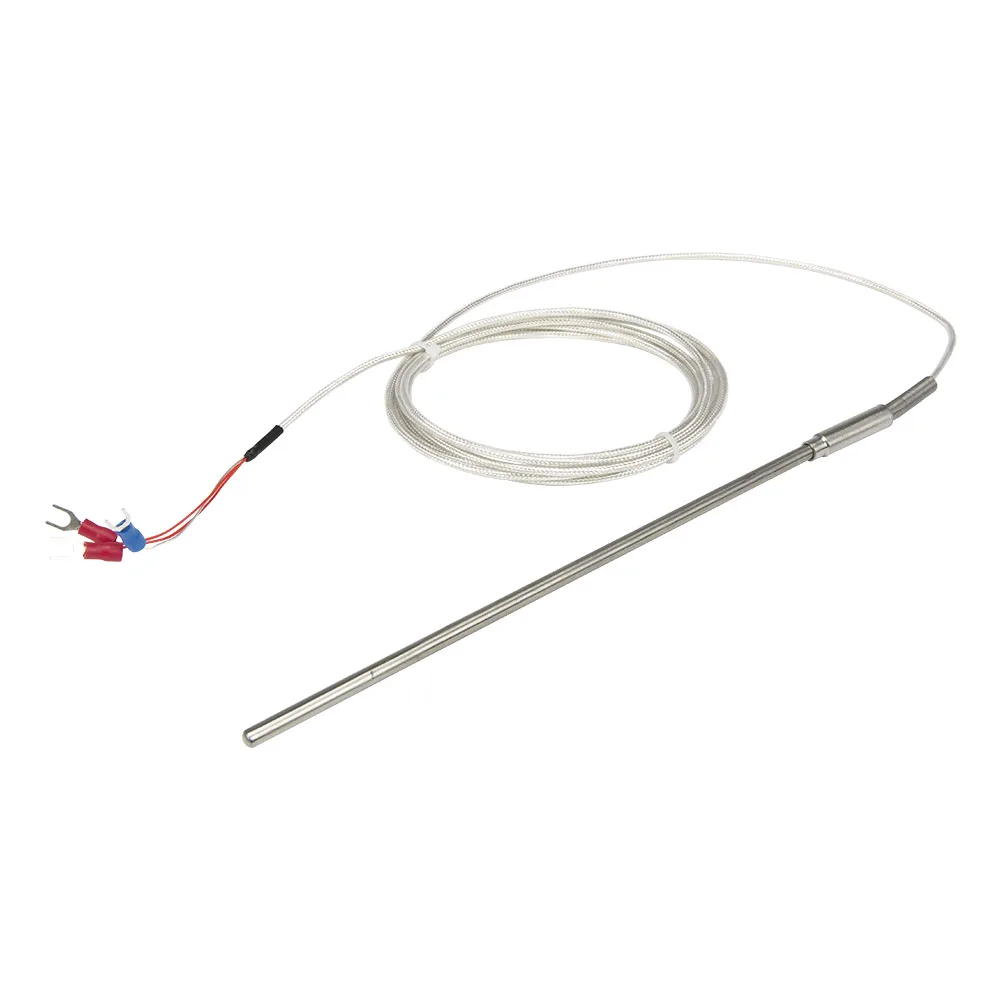 

FTARP08 PT100 type 3m PTFE silver plated copper cable 200mm 316L stainless steel flexible probe RTD temperature sensor