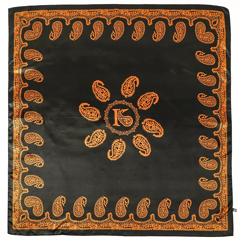 90x90cm Square Scarf for Women Head Shawls and Wraps Luxury Print Neck Scarves Hijab Bandana