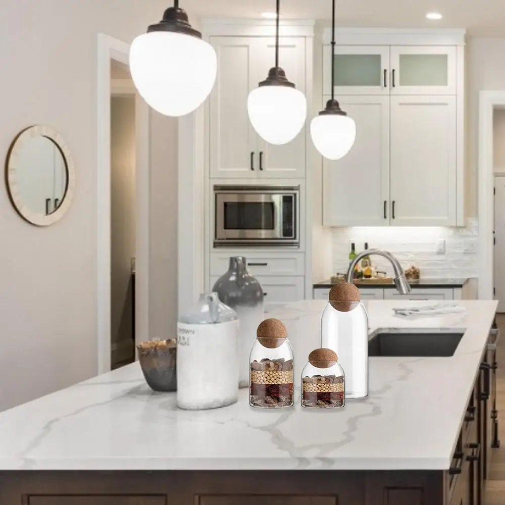 Cork Ball Glass Jar Storage Tank Sealed Tea Cans Grains Transparent Storage Jars 500Ml 90X100Mm 17 Cork Ball Glass Jar Storage Tank Sealed Tea Cans Grains Transparent Storage Jars 500Ml 90X100Mm