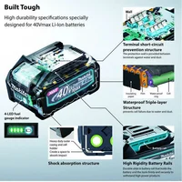 Batterie Makita 40V XGT authentique 5.0Ah 4.0Ah BL4050 BL4040, haute performance, longue autonomie, charge rapide pour outils sans fil 🔋 6