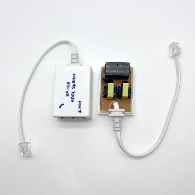 1Pcs DSL 필터 분배기 ADSL 분배기 전화선용 남성-2 여성 RJ11 6P4C/6P2C 전화 모뎀 변환기 어댑터