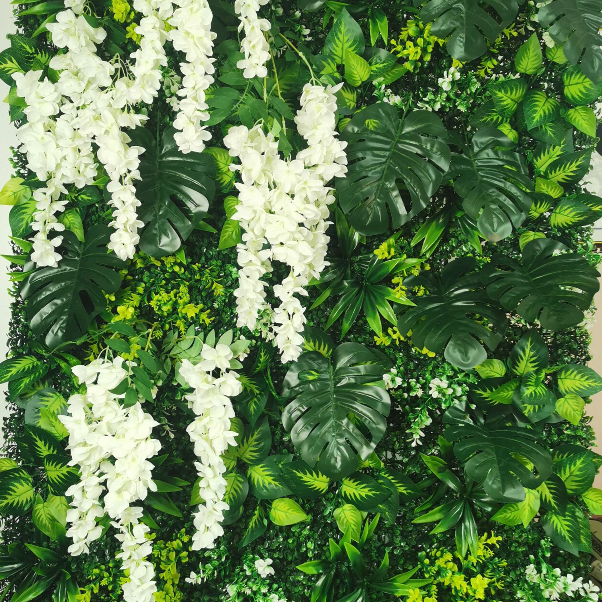 

19.68*19.68s Indoor Wall Decoration Lawn Plant Wall Grass Green Garden Subtropical Flower Rose Wall Big Leaf Grass Slice