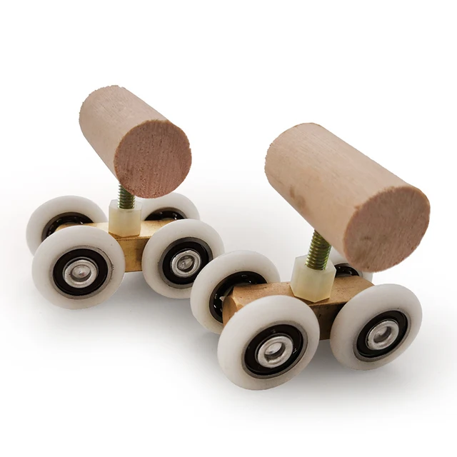 Parrot Trick Toy Intelligence Training Mini Roller Ice Skates for Small Medium Parrots Bird Puzzle Pulley Tabletop Roller Toys 1