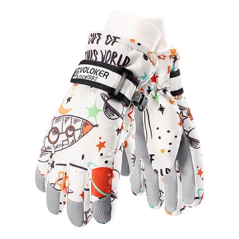 

Детские лыжные перчатки, теплые водонепроницаемые ветрозащитные варежки, зимние перчатки, перчатки для сноуборда, ветрозащитные теплые зимние перчатки для улицы