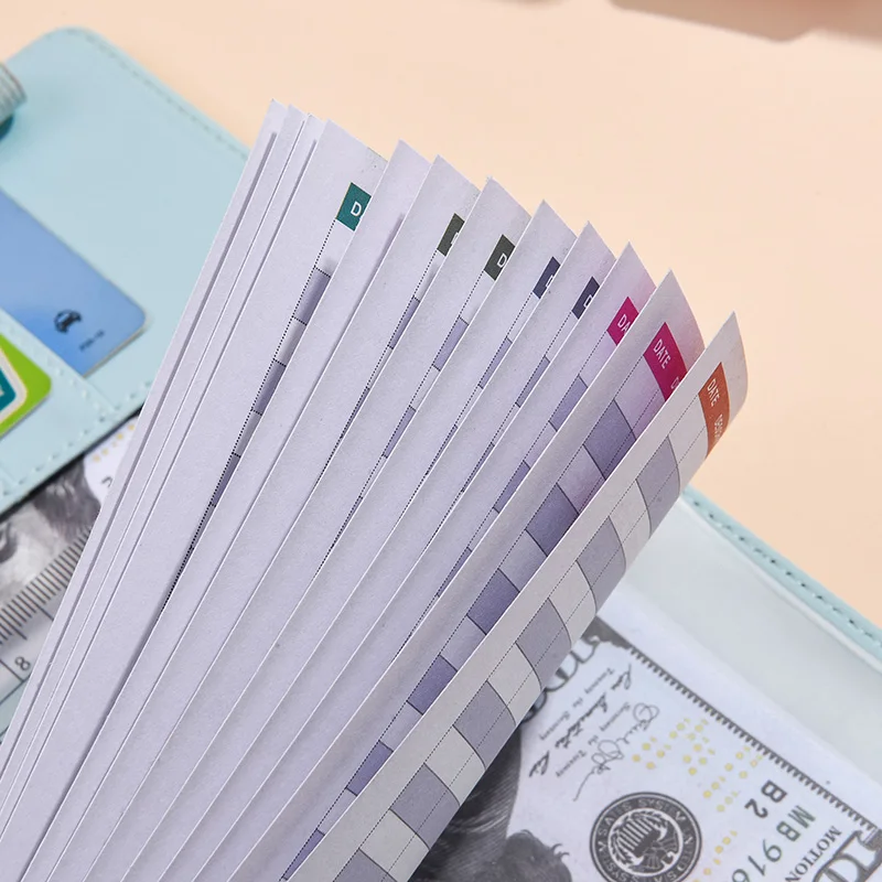 A5/A6 PU-Leder Notizbuch mit 6-Loch-Ringbindung, personalisierbarer Notizbuchordner, kann als Kassenbudgetbuch oder Fotoalbum verwendet werden. – Detail 24