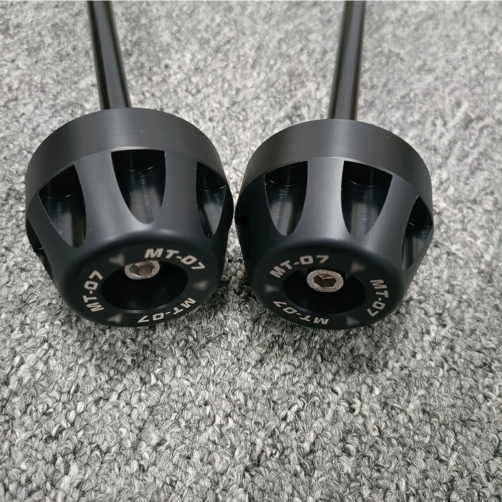 야마하 MT-07 MT07 FZ-07 FZ07 2014-2021 오토바이 스탠드 스크류 스윙암 스풀, 프론트 리어 휠 액슬 포크 크래시 슬라이더
