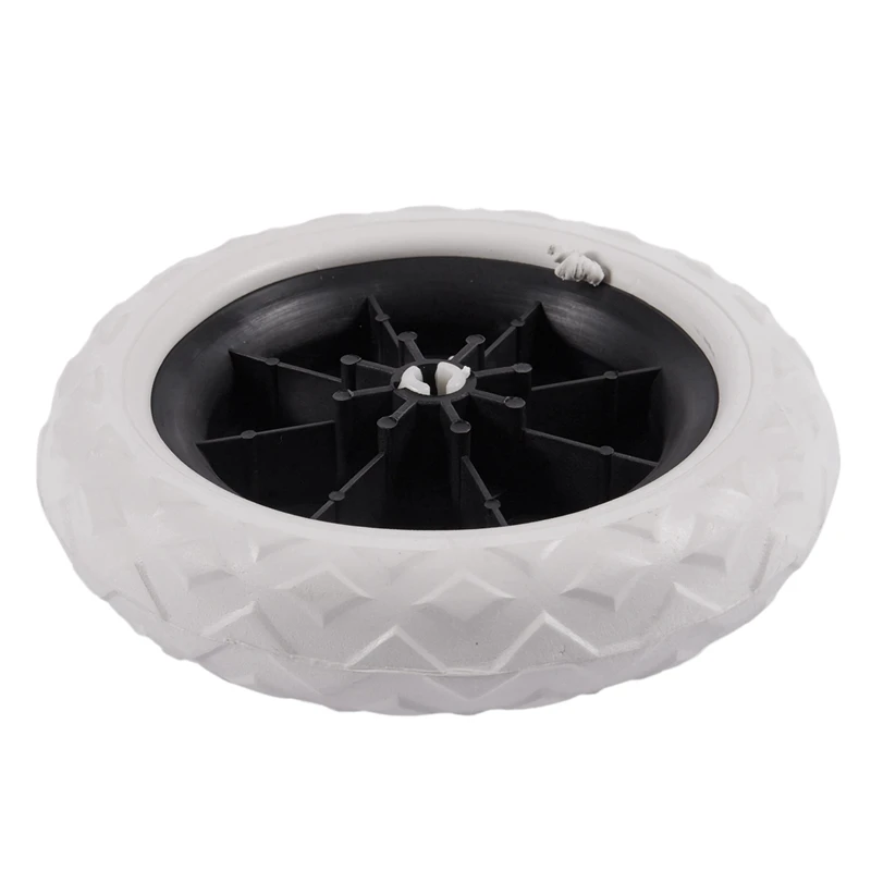 

5X Black White Plastic Core Foam Shopping Trolley Cartwheel Casters