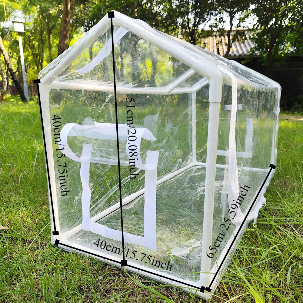 premium windowed indoor cold proof grow tent, nursery and plant planting tent, cultivation winter garden insulation