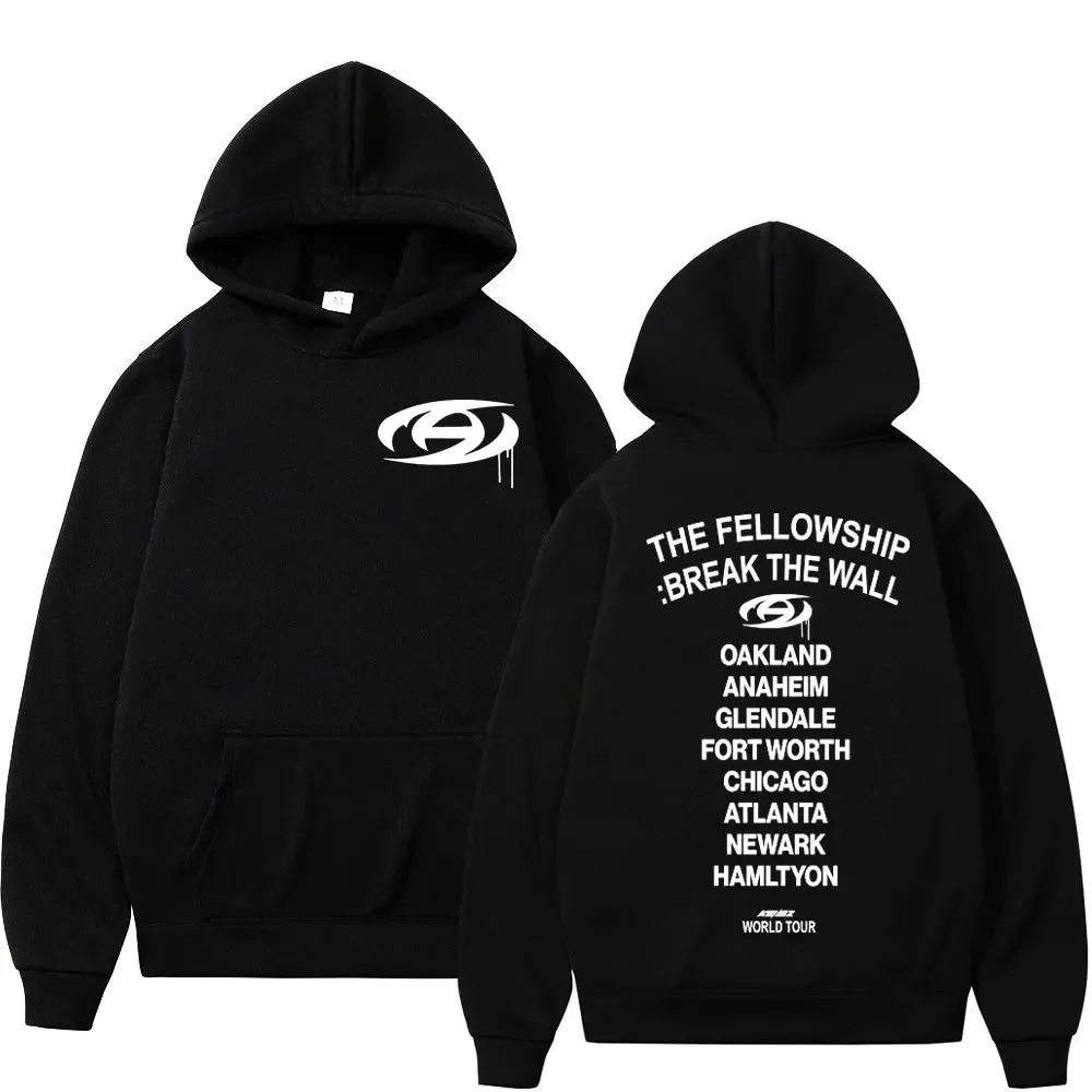 

Boy Band ATEEZ World Tour Printed Hoodie Men Women Casual Fashion Oversized Sweatshirts Autumn Winter Hip Hop Vintage Pullovers