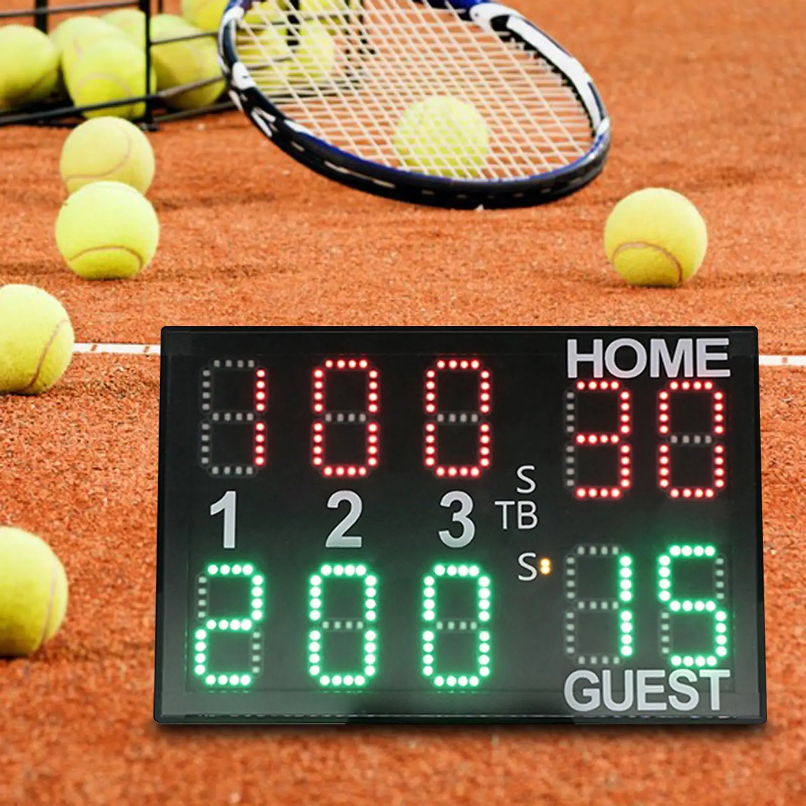 Multifunctional Electronic Tabletop Digital Scoreboard Remote Control Wall Mount Keeper for Basketball Volleyball Sports Boxing