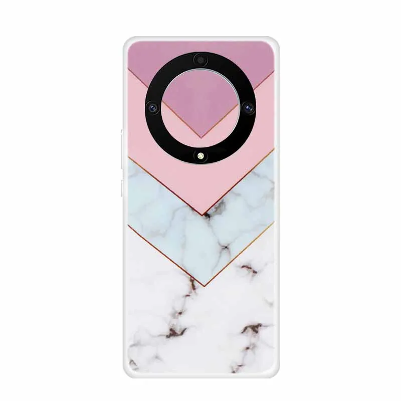 Marble Clear Soft TPU Silicone Back Cover - Transparent Coque