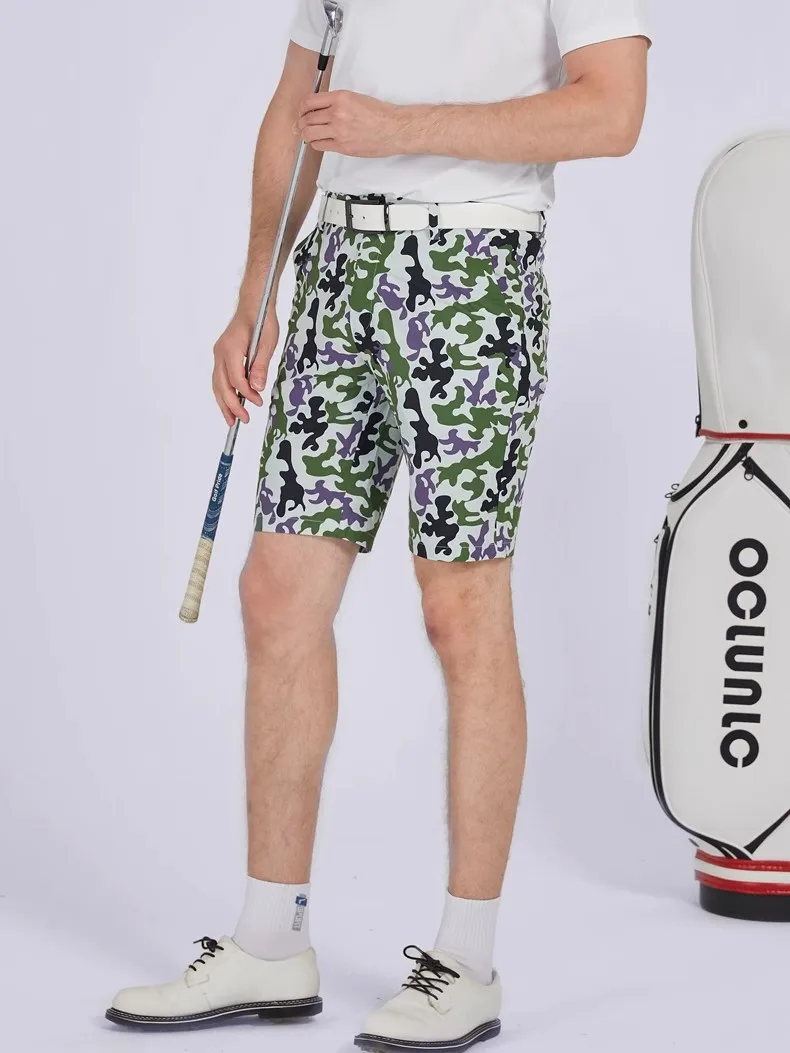 Golf Shorts Mens Summer Slim Fit Baseball Golf Shorts Sweatpants Elastic Sports Wear Fast Dry Casual Trousers
