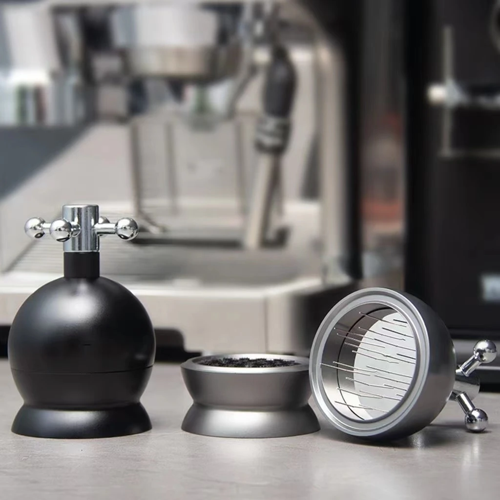 51/53/58mm Adjustable Coffee Needle Block Expresso Tamper Distributor