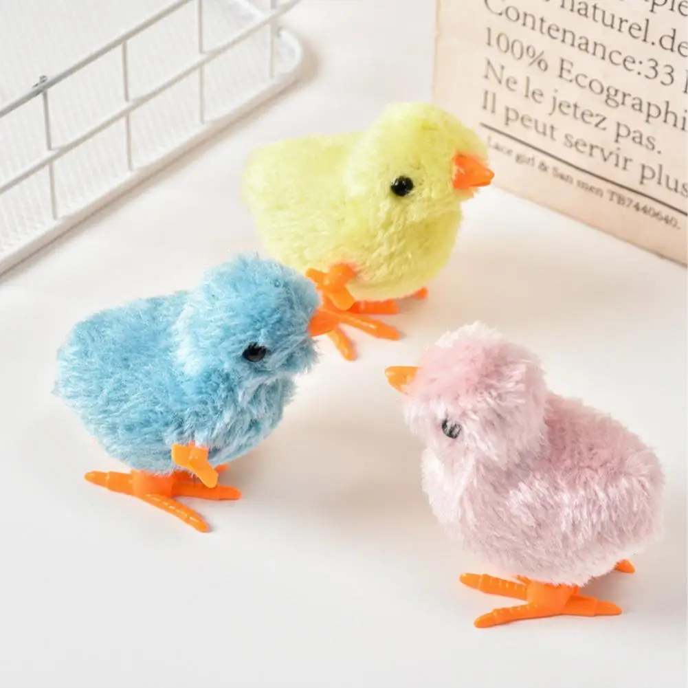 Jumping Chick Wind Up Toys Funny Pet Interactive Gifts Wind-up Hopping Jumping Chicken Clockwork Walking Children for Boys Girls