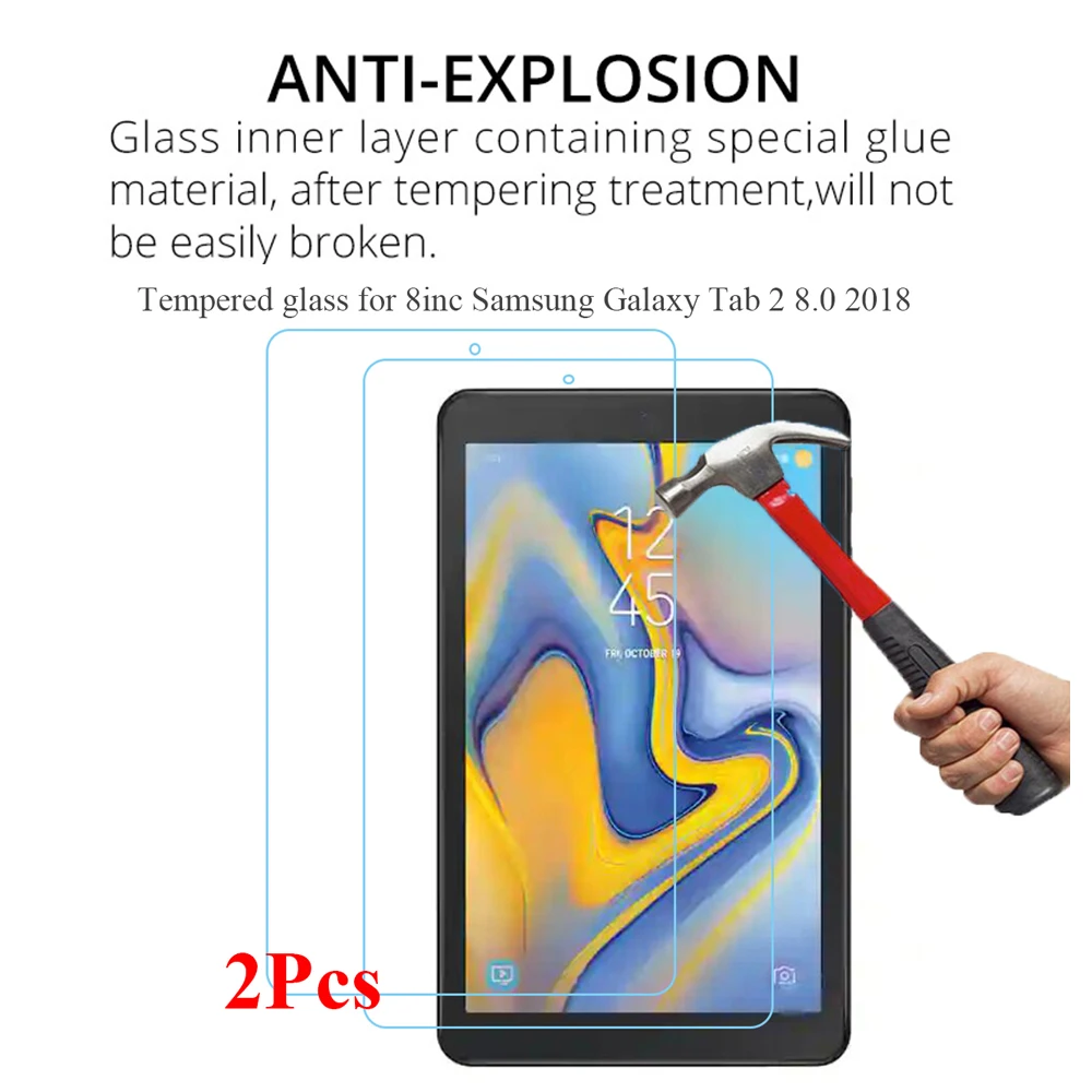 2-Pack HD Tempered Glass Screen Protectors
