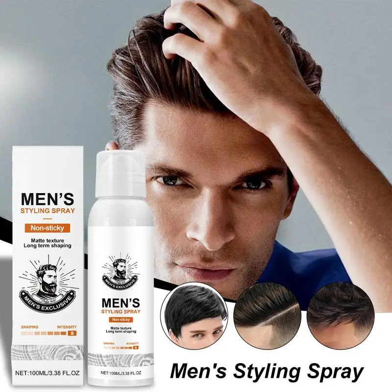Hair Styling Spray Matte Hair Strong Hold Spray Non-Stick Thickening Texture Long-Lasting Texturizing 100ml