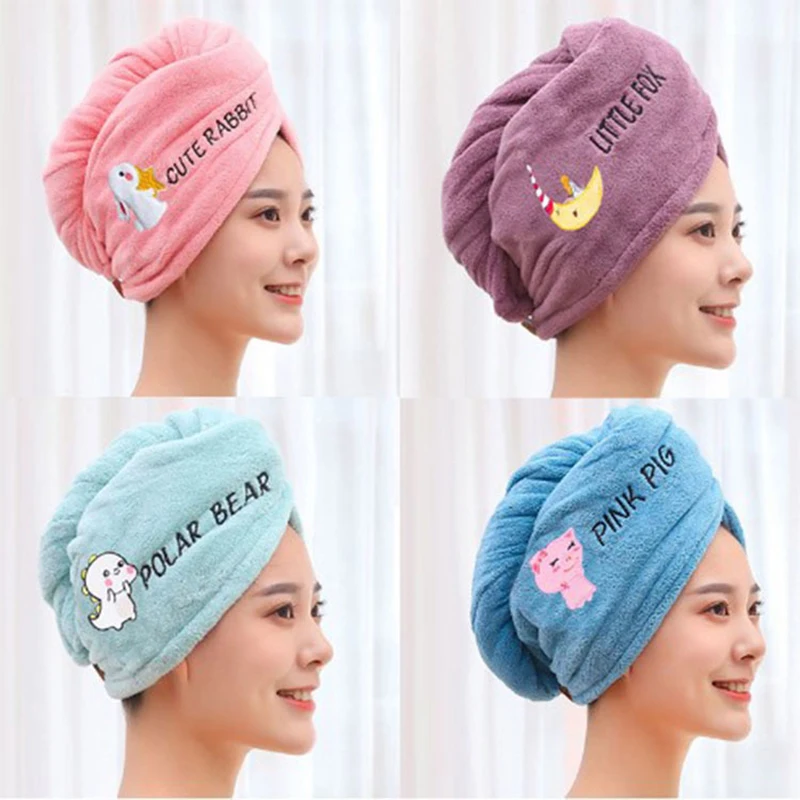 Women Magic Microfiber Hair Towel Shower Cap microfiber towel,shower cap,hair towel