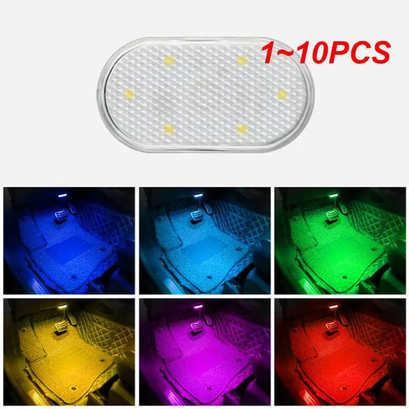 

1~10PCS LED Car Styling Night Light Mini USB Charge Four Color Car Door Light Car Interior LED Sensor Light Touch Sensor Reading