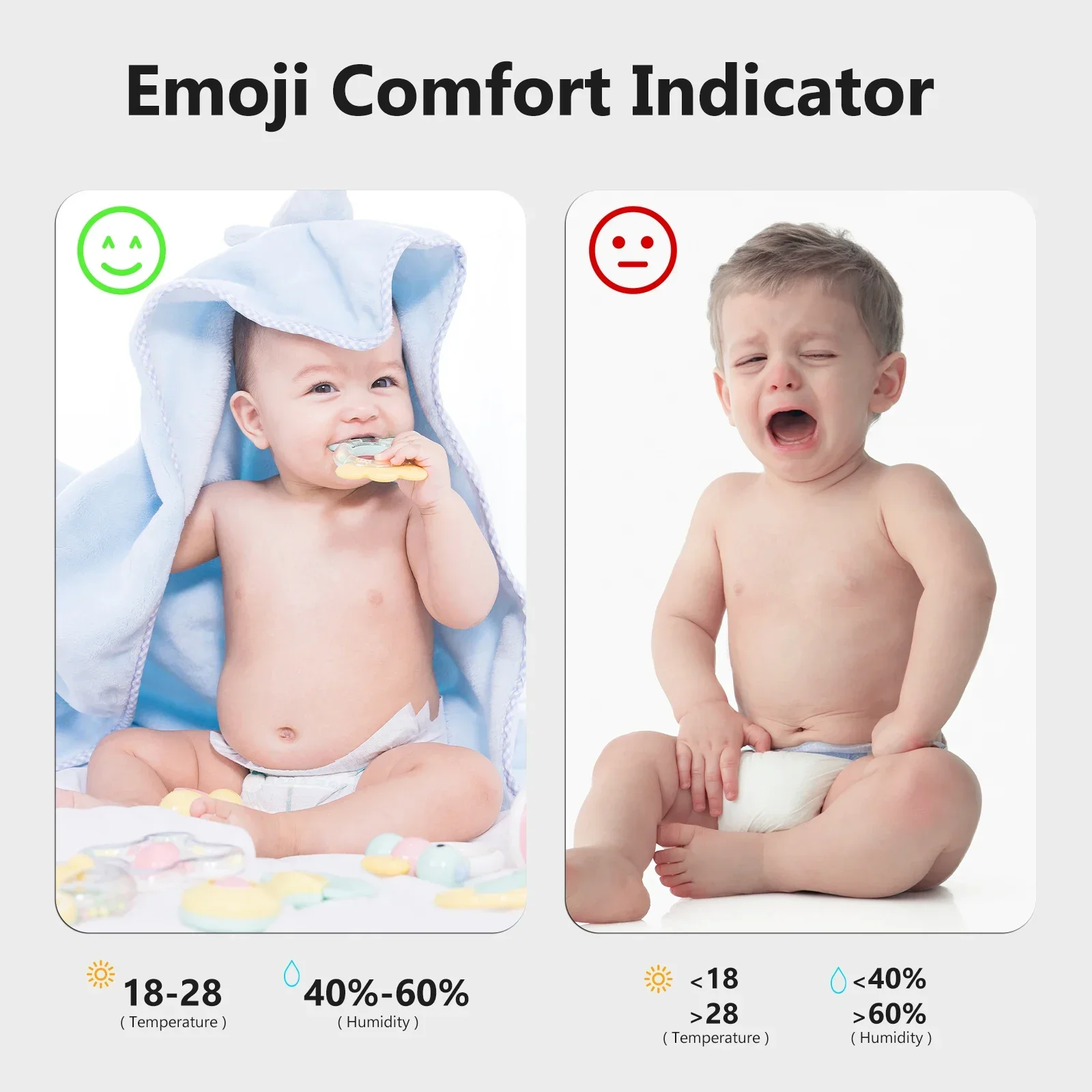 Temperature Humidity Sensor Temperature Humidity Meter MOES Tuya Bluetooth Smart Temperature Humidity Sensor LCD Indoor Hygrometer Thermomter APP Remote Control Voice Control Google