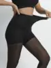 1/2 Paires Nouveauté 2026 Collants sculptants taille haute pour femme, fins, sexy, noirs, transparents et rafraîchissants