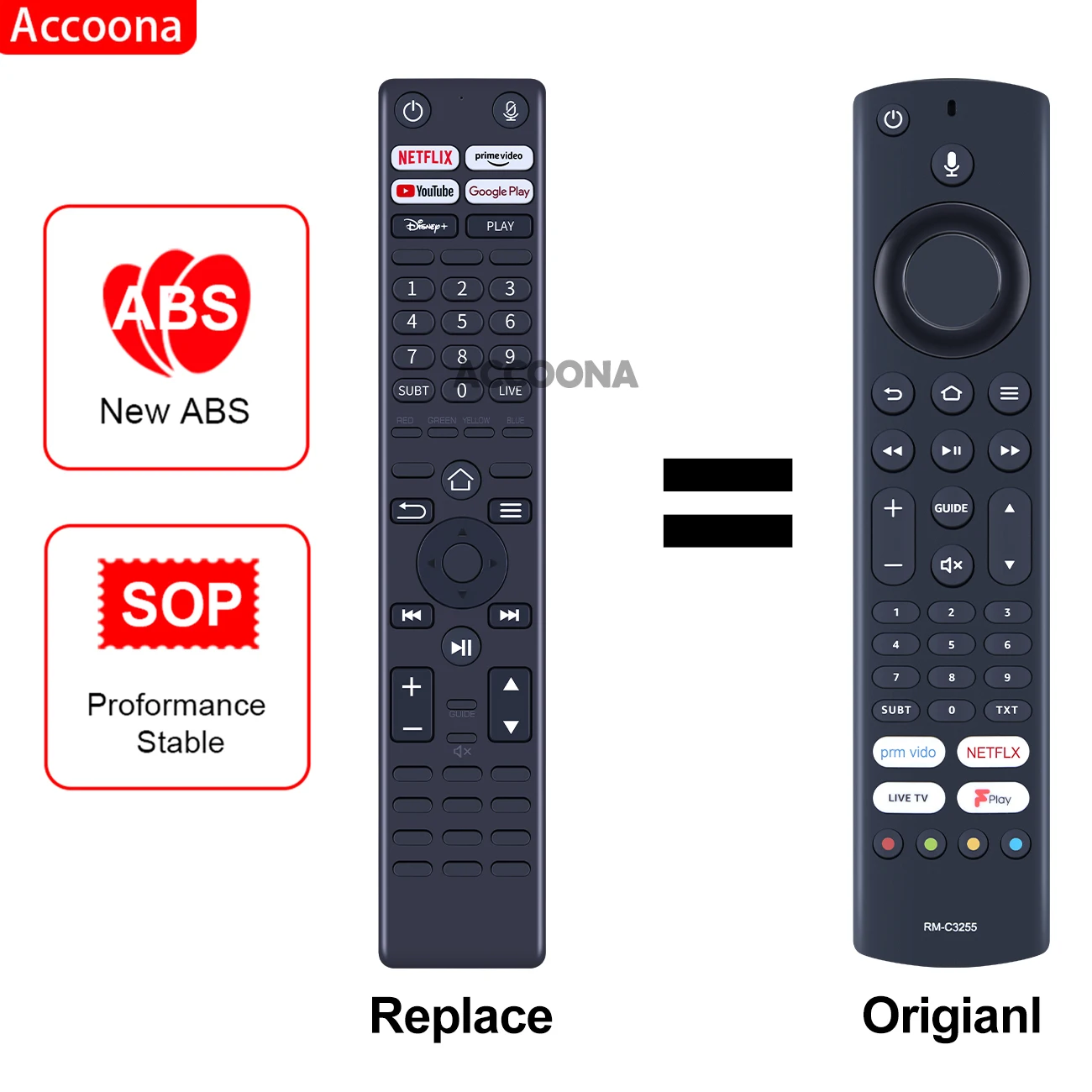 

New RM-C3255 voice Remote Control fit for JVC Fire TV LT-32CF600 LT-40CF700 LT-43CF700
