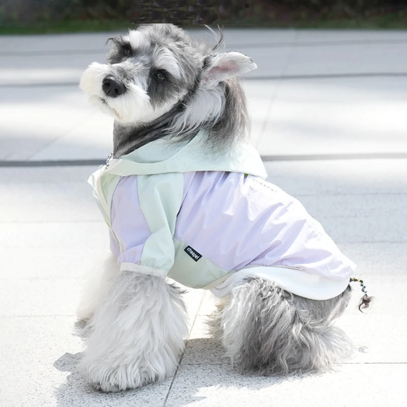

Светоотражающий дождевик для домашних питомцев, модная водонепроницаемая верхняя одежда от солнца, для собак