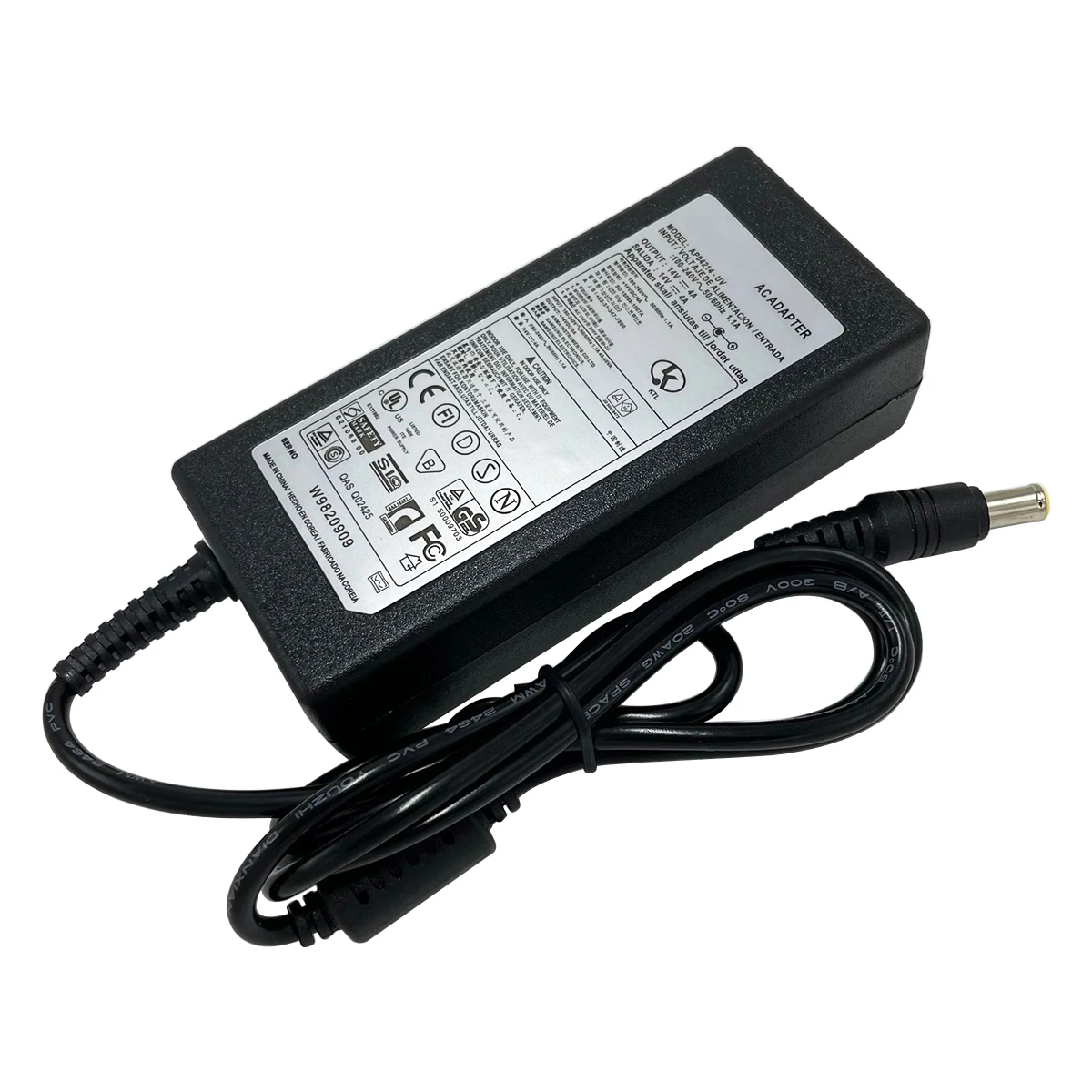 삼성에 적합한 싱크 마스터 770TFT 노트북 PC 컴퓨터용 충전기, 14V 4A LCD 모니터 AC 전원 어댑터, 17 인치 SMT-170QN 570S TFT 180T 18 인치