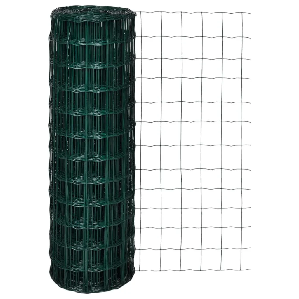 25X1,2 M Verde Euro Recinzione In Acciaio Decorativo Recinzione Da Giardino Recinzioni Antiruggine Barriera Animale Per Cortile Esterno Prato Esterno 