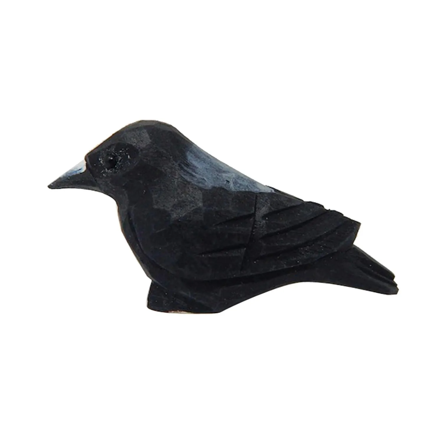 2024 Simulazione Resina Raven Statue Mini Black Bird Crow Figurine Statue Sculpture Art Miniature Decor Garden Small Animal Stitch