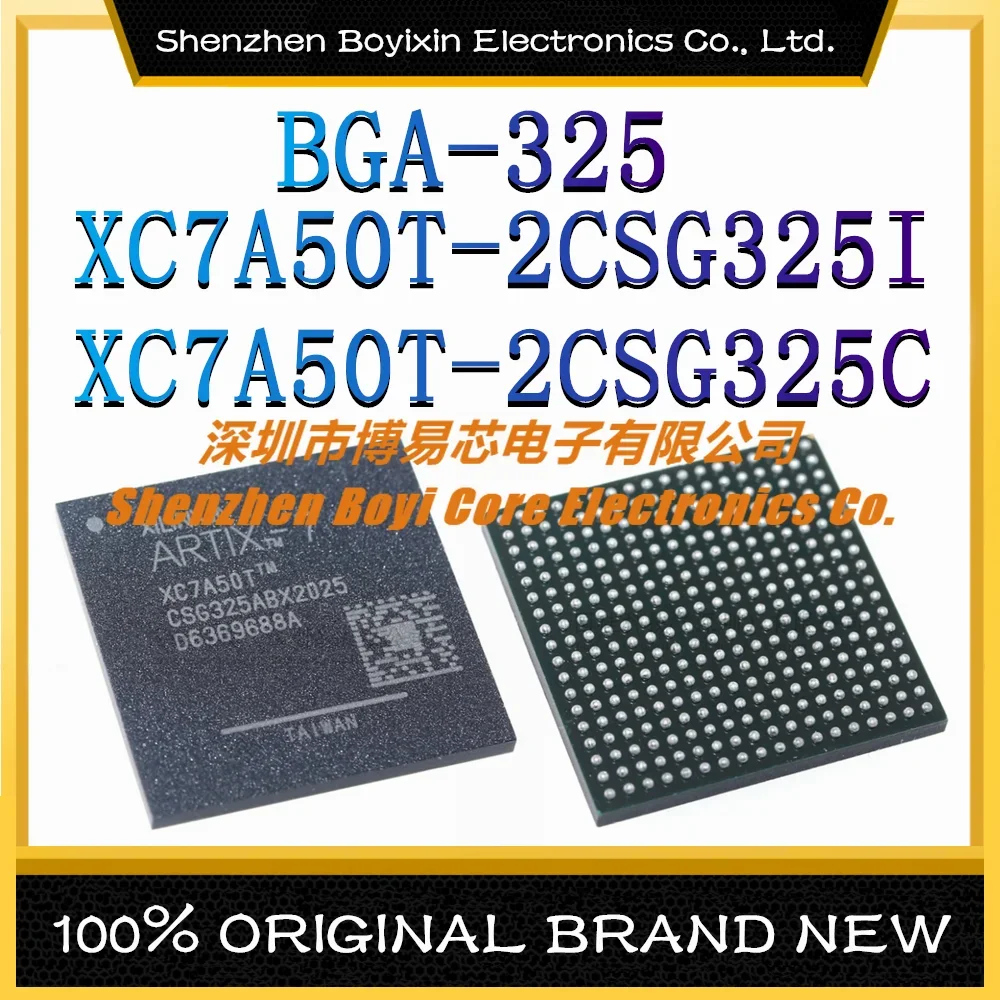 XC7A50T-2CSG325I XC7A50T-2CSG325C Package: BGA-325 New Original Genuine Programmable Logic Device (CPLD/FPGA) IC Chip xc7a50t 1fgg484c ic fpga 250 i o 484fcbga