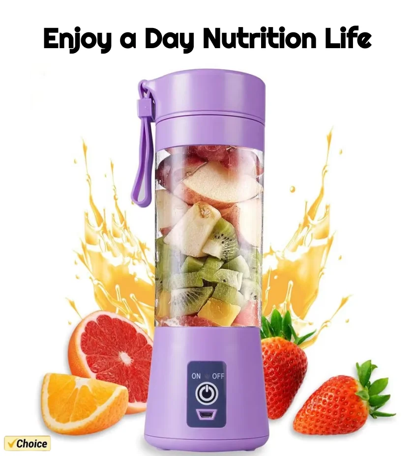 Portable Mini Blender for Shakes and Smoothies Rechargeable USB 380ML Traveling Fruit Juicer Cup Hand Fruit Blender Juicing Cup fruit juicer,juice blender,juice maker blender