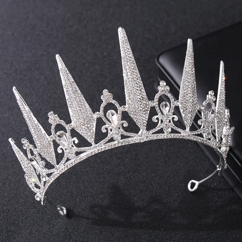 Jewelry Accessories Hair Accessory Bridal Headwear Baroque Vintage Crystal Rhinestone Princess Tiaras Crowns Diadems Women Bridal Wedding Hair Accessories