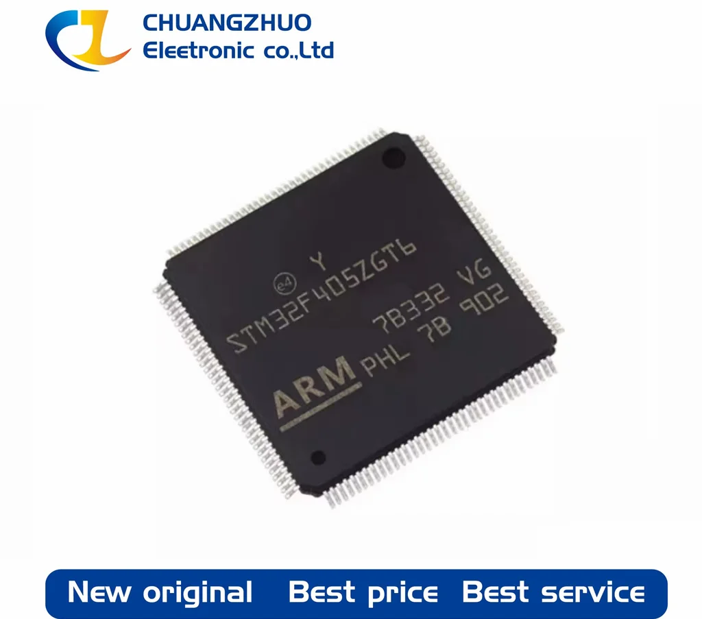 

1Pcs New original STM32F405ZGT6 1MB 1.8V~3.6V ARM Cortex-M4 192KB 168MHz FLASH 114 LQFP-144(20x20) Microcontroller Units