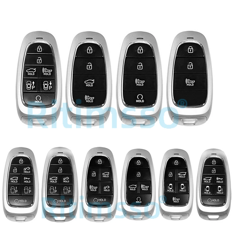 Nuova copertura chiave per auto in lega TPU per Hyundai Santa Fe Tucson 2022 NEXO NX4 Atos Solaris Prime2021 3 4 5 6 7 8 pulsanti Premium Key Case - Sfba73f7d956b46d6b5817dcf02cc912e5