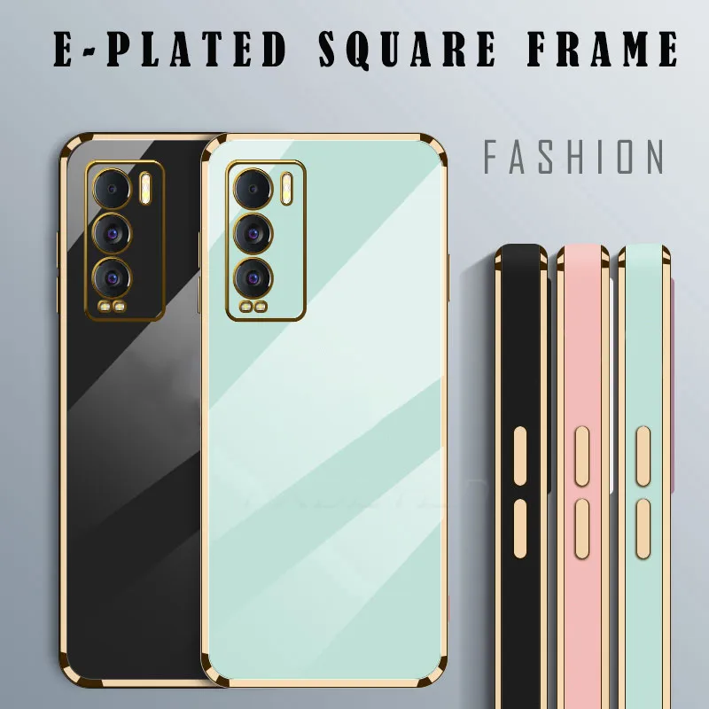 Luxury Glossy Plated Full Cover Soft Phone Case