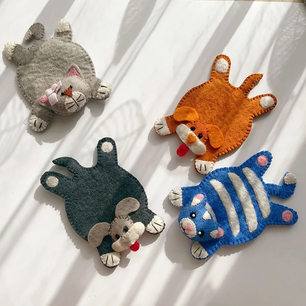 Шерстяной войлочный коврик для чашек