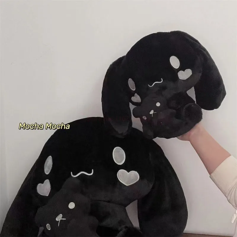 Hot Sanrio Kawaii Black Cinnamoroll Plush Toys Stuffed Animal Soft Cute Doll Room Decoration Pillow Plushies Kids Birthday Gift