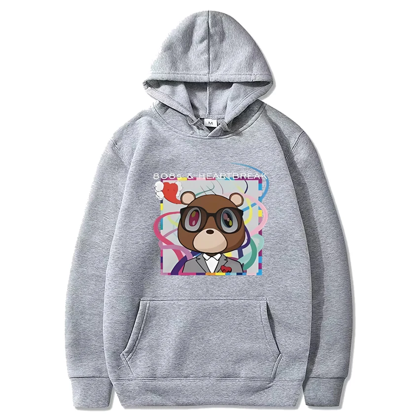 Kanye West 808s & Heartbreak Hoodie Men Women vintage fashion Pullover Streetwear Fleece Unisex Long sleeve Hooded Sweatshirts
