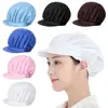 Chef Hat Kitchen Cooking Chef Cap Food Service Hair Nets Chic Work Accessories Women Bandage Adjustable Cap Solid 1