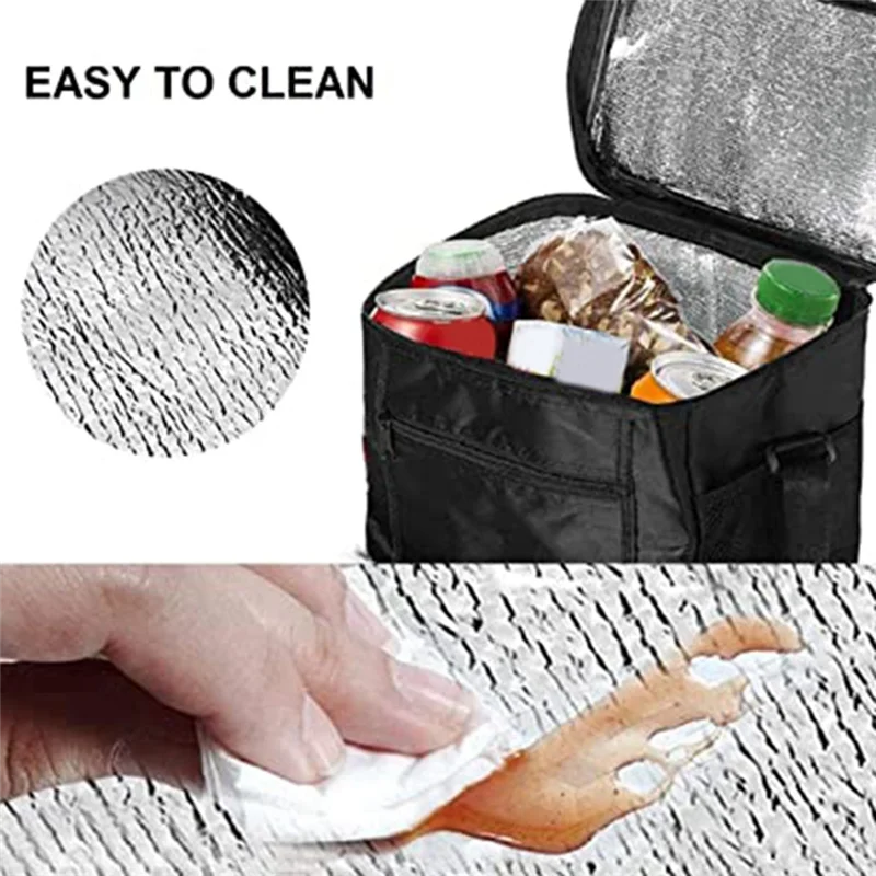 Aluminum Foil Oxford Cloth Ice Bag Cold Insulation Bag Picnic Insulation Takeaway Delivery 10L
