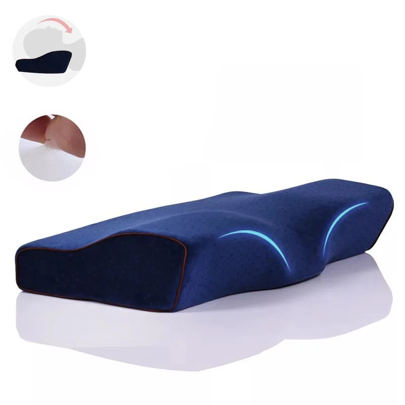 

Memory Foam Pillow Neck Massage Ergonomic Curve Cervical Orthopedic Neck Bed Comfortable Sleeping Head Cushion Pillow