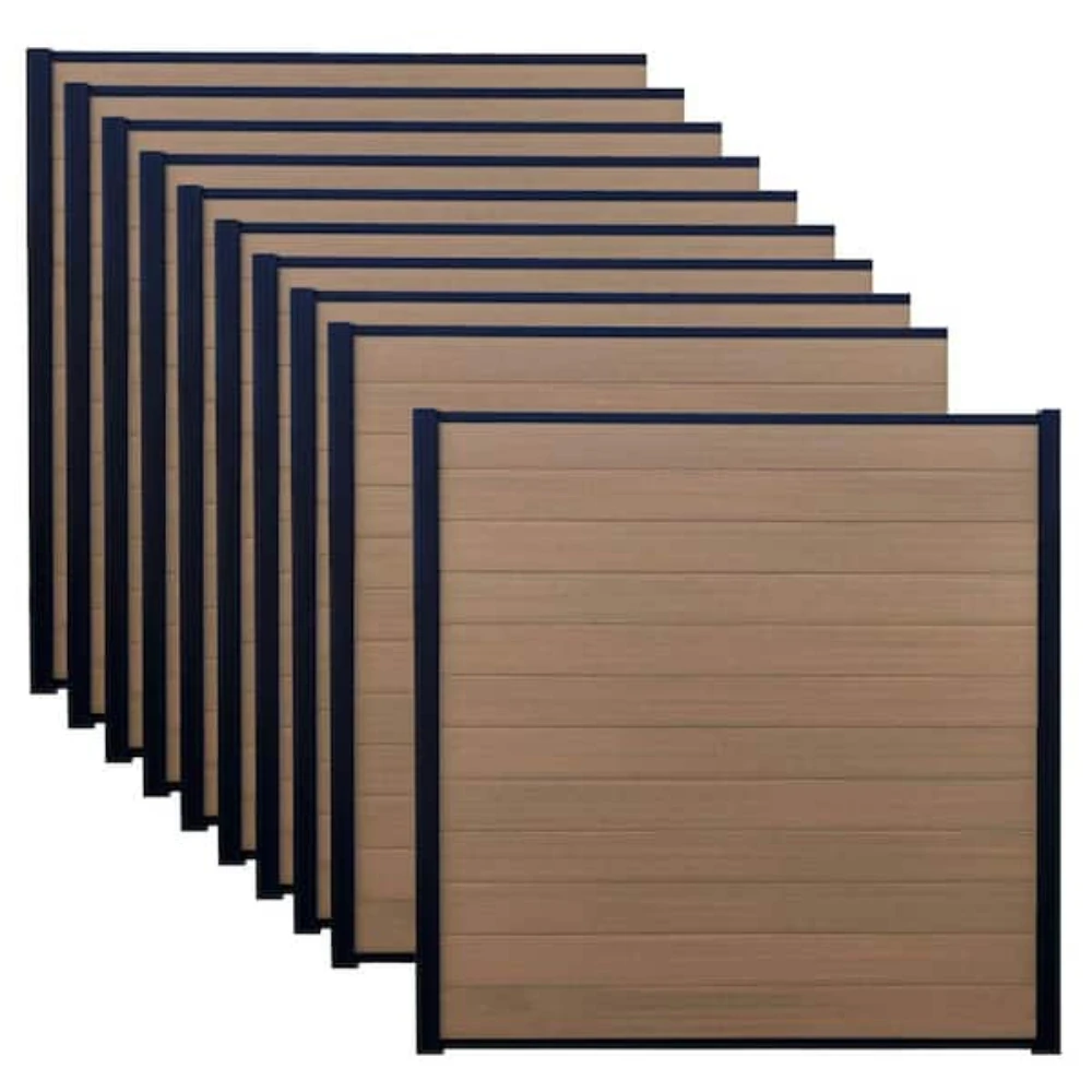 High Grade Light LuxuryFence Composite Wood Garden WPC Fence Panels Low  Maintenance Full and Half Privacy Fence - AliExpress, image size:1000x1000