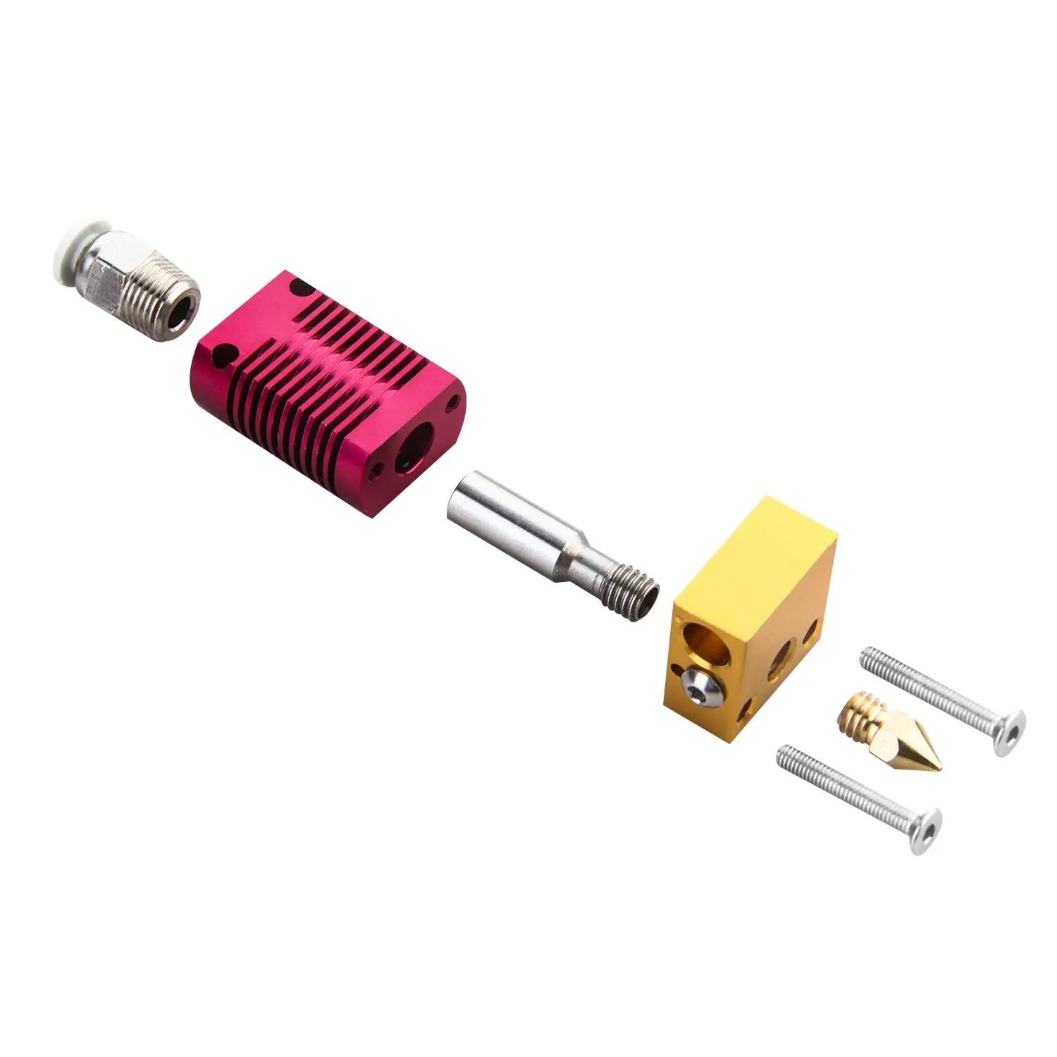 3D Printer Accessories 3sets Extruder Hotend 3 PCS 0.4MM MK8 Nozzles for CR-10 CR10 CR10S Ender 3 Ender 3 Pro 5