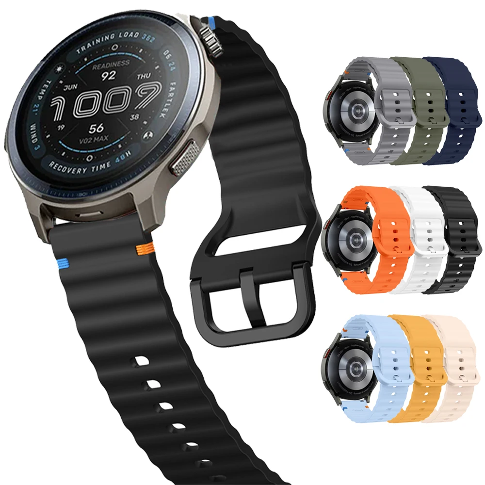 Enhanced Sport Silicone Watch Strap - Universal 20mm/22mm Wristband Replacement
