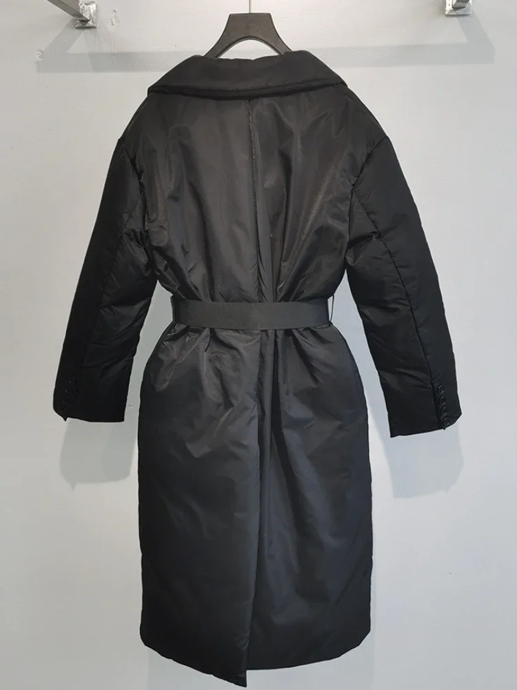 

2023 Fashion Classic High Quality Long Puffer Down Jacket Women Winter Thick Warm Down Coat Woman Cotton Padded Outerwear Coats