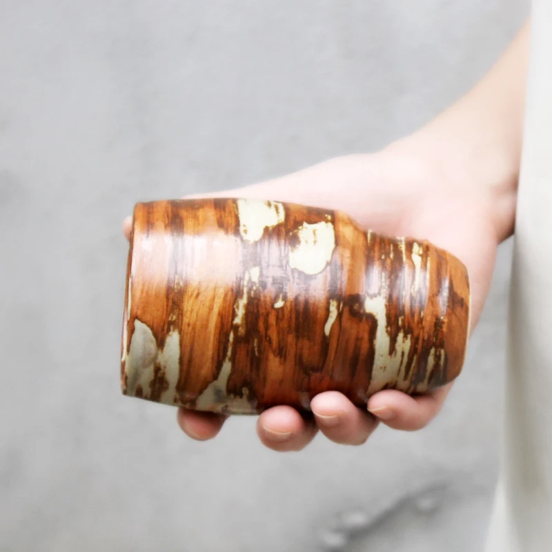 

Old-bark Tumbler / Coffee Cup Jingdezhen Over 1310°C Reduced Flame Handcrafted Designer Ceramic Personal Tableware